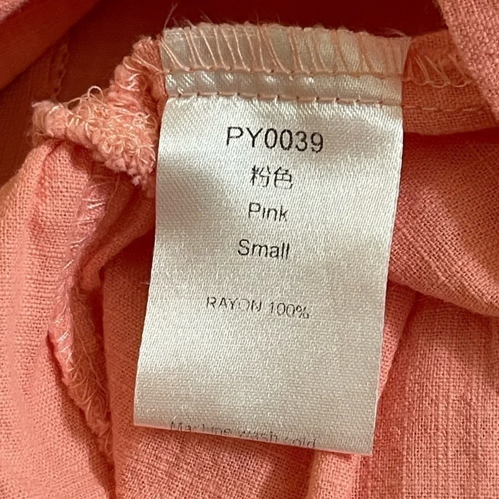 SALMON PINK RUFFLE WRAP SKIRT SZ SMALL